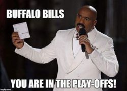 #SteveHarvey announcing the AFC wildcard #Playoff selection #BillsMafia 