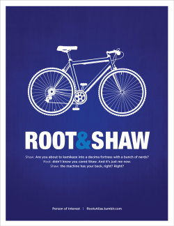 rootsalias:  Root &amp; Shaw | Deus Ex Machina