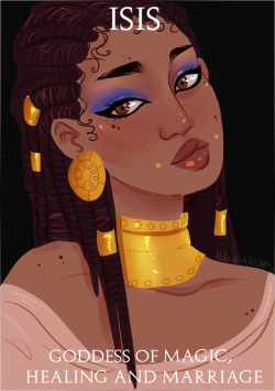 abbietheowl:  Some Egyptian Goddesses Greek goddesses part 1 // part 2  My art here Twitter- Instagram- Art Blog- Contact  