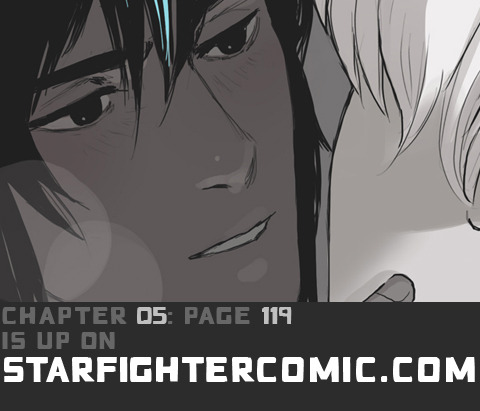 Up on the site!  It&rsquo;s the beginning of the month, so it&rsquo;s the best time to join my Patreon: https://patreon.com/HamletMachine You can see early Starfighter pages and my new  kink-filled project, Pain Killer! Check out my front page for more
