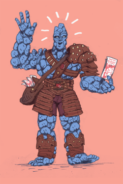 michaeldrawrrett:  “Allow me to introduce myself, my name is Korg, I’m kind of like the leader in here - I’m made of rocks, as you can see, but don’t let that intimidate you, you don’t need to be afraid unless you’re made of scissors. Just