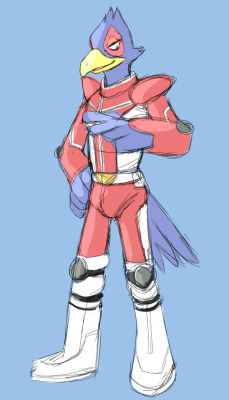 Falco speed sketch with a splash of color! His SF: Assault design is one of my favorites.
