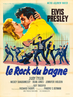 movieposteroftheday:  French grande poster for JAILHOUSE ROCK (Richard Thorpe, USA, 1957) Artist: Roger Soubie (1898-1984) [see also] Poster source: Heritage Auctions See more Elvis posters by Roger Soubie at Movie Poster of the Week on mubi.com