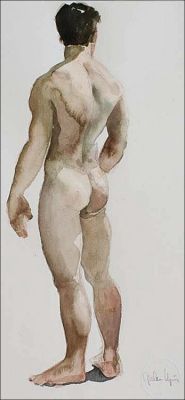 ladnkilt:  COUNTING DOWN TO SAINT VALENTINE’S DAY…  WITH MASCULINE ELEGANCE!Mejias, Jordan, “Watercolor”.Presenting The Male Form… In Photography, Art, Architecture, Decor, Style, And Culture Which Moves Beyond Mere Appearance, To Revealing