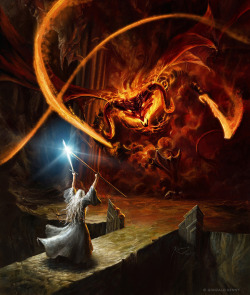 infinitemachine:  Gandalf and the Balrog by *gonzalokenny 