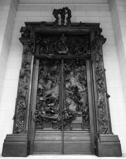 Outerground:  Details From The Gates Of Hell By Rodin. Bronze Doors Originally Commissioned