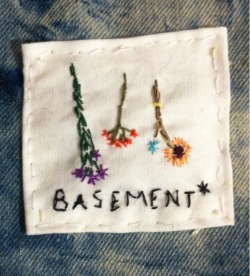 broom-semen:  xla-dispute:  handmade basement patch by me, design inspired by a photo i came across on here  Ahah inspired by old gray’s album art work 