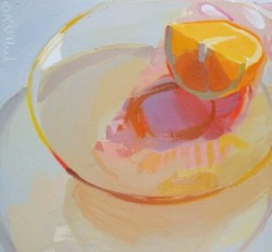 human-cliches:  Paintings of oranges by Woodstock/New York based artist, Karen O'Neil  