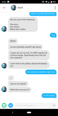 gay-jesus-probably:  tinderfinds: This is the funniest thing to ever happen to me. for y’all who are also bad at math but too lazy to bust out a calculator: 45 weeks is eleven months, just to make it clear how much she’s fucking with him 