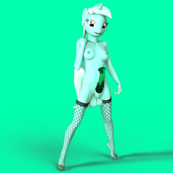 forsakenrenders:  I was asked to make a futa Lyra. I may make BonBon now that I have this one~ 