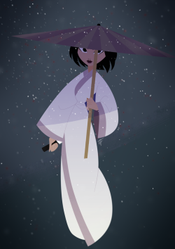 grimphantom2:  foxbyart: Ashi Snowblood Ashi from Samurai Jack, with some Lady Snowblood vibes thrown in. Enjoy!  Nice!