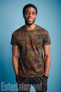 celebsofcolor:Chadwick Boseman at Comic-Con 2017 for Entertainment Weekly