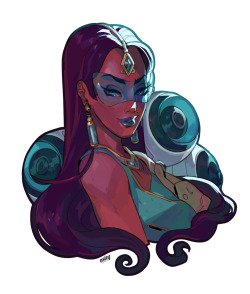 asieybarbie:  Queen Symmetra. Uh, couldn’t decide on colors lol. 