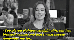 Kendrick-Wilde:olivia Wilde On Playing Lgbt Characters. 