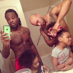 romancingthelookyloos:  lovenlife4me:  Being fathers is getting our daughters up at 5:30 am making breakfast getting them dressed for school and putting them on the bus by 6:30 .This is a typical day in our household . It’s not easy but we enjoy every