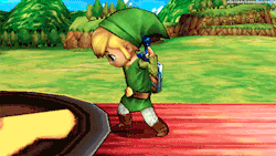 afantasybasedonreality:  Toon Link’s taunts in Super Smash Bros for Nintendo 3ds.