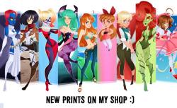 All these Prints are now available for purchase in my SHOP http://bluelemonart.tictail.com check it out and buy something if you like 