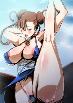 ultraslovehentai:  ultraslovehentai:  Become an Ultra! Thongs #6 - Request  Wow, so much notes! But what can I say? This is my favourite side of Chun Li ;)