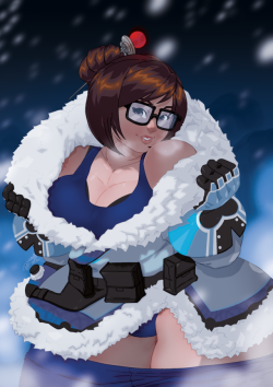 tovio-rogers: another nerd for the patreon set. im a mei/d.va main in overwatch so any excuse to draw them and all that. 