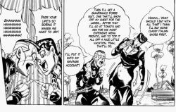 Daww, one time Okuyasu thinks smart and he get laughed at.