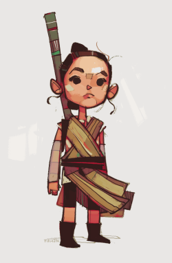 michaelfirman:  Rey-a-Day 27: Lil’ Rey Heartwarming to see new generations excited for Star Wars the way I was growing up :D 