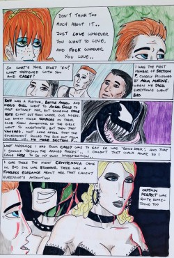 Kate Five vs Symbiote comic Page 155  Flashback to the Search For Kate Five 2 by cosmicbeholder  Centennia and Captain Perfect appear courtesy of cosmicbeholder