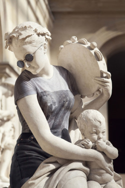 asylum-art:  Léo Caillard and Alexis Persani &rsquo;s “Street Stone” Gives Louvre&rsquo;s Classical Sculpture Some Hip Threads Artist on Tumblr, Behance, Facebook  &ldquo;As if they didn’t already have the perfect physique… now the Louvre’s