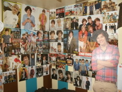 roughkiss:  peevsie77:  gay-undertones:  gay-undertones:  So my sister’s out for the day and my sister’s room is completely covered in One Direction posters So I thought “why not cut out 350 shrek faces  aND MAKE EVERYTHING SHREK” I PRESENT TO