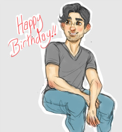 cerutwidraws:  Today is Mark’s birthday so I drew him! Looking a little wary of his birthday text for some reason.Happy Birthday Mr Iplier I hope you have an awesome, laugh-filled day!