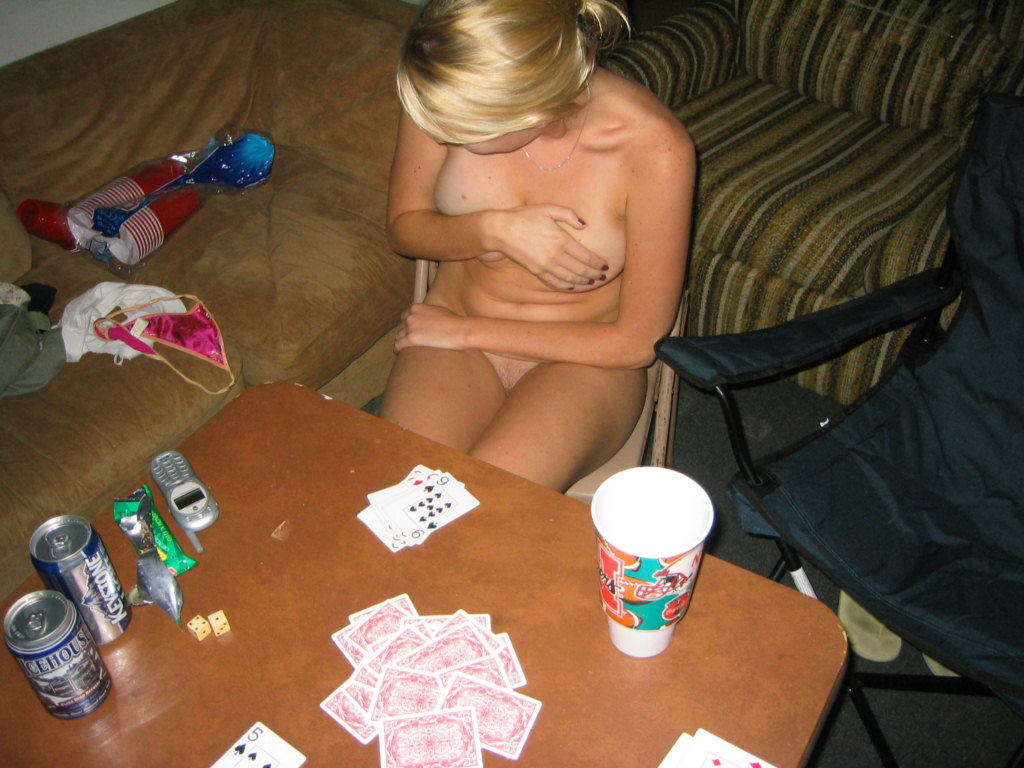 stripgamefan:  Second part of the ‘classic’ Strip Poker set: she loses the tank