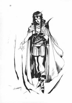 80sanime:  The Heroic Legend of Arslan novel insert art by Yoshitaka Amano.