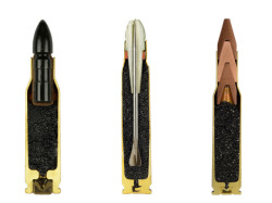 unicorn-meat-is-too-mainstream:   STRIKING PHOTOGRAPHS OF AMMUNITION CUT IN HALF BY SABINE PEARLMAN  
