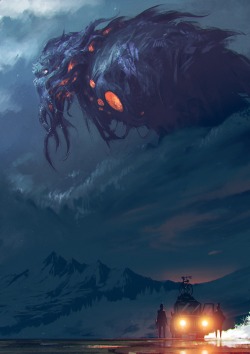 morbidfantasy21:  The Call of Cthulhu – horror concept by ömer tunç  