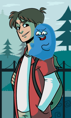 southpauz:  August 13th was officially the 10th year anniversary of Foster’s Home for Imaginary Friends, so I felt like it was time to do some fanart. So here’s 18 year-old Mac picking up Bloo after school to hang out. 