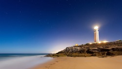 dailyspecere:  Cape Trafalgar Lighthouse, Spain. “And tho’t that the light-house look’t lovely as hope, That star on life’s tremulous ocean.” — Thomas Moore, “The Lighthouse”, as reprinted in Melodies, Songs, Sacred Songs, and National