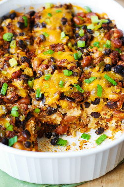 foodffs:  Black Bean and Beef Enchilada CasseroleReally nice recipes. Every hour.