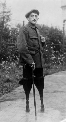 Disabled French soldier