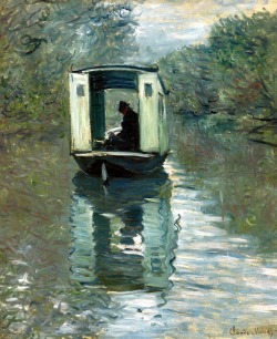 classic-art:  classic-art:  The Studio Boat Claude Monet, 1876  Number 8 