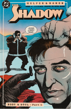 The Shadow, No. 18 (DC Comics, 1988). Cover art by Kyle Baker.From Anarchy Records in Nottingham.