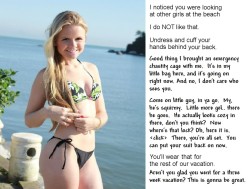 You DO NOT look at other girls on the beach.
