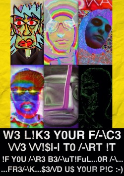 How much art can we do with a face or more faces? We believe so much art can be made with faces and so let&rsquo;s face this&hellip; WE LIKE YOUR FACE AND WE WANNA ART IT!   So F R I E N D S, I get to the point. We are working on a video project about