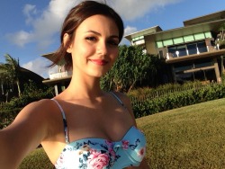 sexrock32:  submissionsworld:  Victoria Justice part 1  whoa!!  so very cute!  and really nice boobs :)  :)  :) 