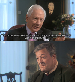mysterious-foxes:madgastronomer:  spiderine:bartfargo:misa-nthropy: obligatorysherlockblog:  lora-lovegood:  drubtwopointoh:  This is why Mr. Fry will always have a seat at my table.  Amen.  I was having a conversation about religion with this guy and