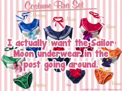magicalgirlconfessionsuncensored:  I actually want the Sailor Moon underwear in the post going around.