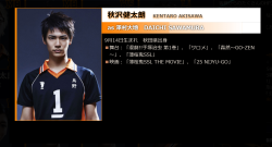 nimbus-cloud:   Hyper Projection Engeki Haikyuu ReRun Akisawa Kentaro as the new Sawamura Daichi Twitter || Ameblo || Instagram His current name is about as old as the new staff announcements (so all of 7 hours). Â Prior to this, his name was Takizawa