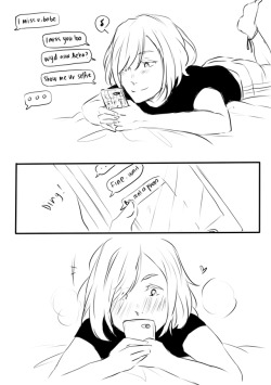 iamatrashfan: Headcanon where when Beka went to US to practice with Leo and JJ. Yuri miss him so much and asked for his selfie lolol AND I LOVE THOSE THREE BEST BRUH (Otabek, JJ and Leo)  Leo was the one who told Beka to selfie like a fuckboy (showing