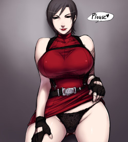 fuckyeahsuccubi:  Now, do you have the black lace key?(Artist is Sawao. Character is Ada Wong from Resident Evil.)