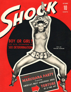 burleskateer: Sen Lee Fu  Featured on the cover of ‘SHOCK’; a 50’s-era Men’s Pocket Digest.. 