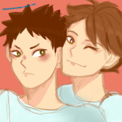 aliensdrinkingmilk:  Have some messy Iwaoi! Since  it’s healthy for your health. 