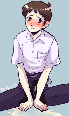 ah-bagels:  I FORGOT SHINJI’S BDAY i’m such a bad spouse 8^( anyway something super quick for my fav anime boy &lt;3 